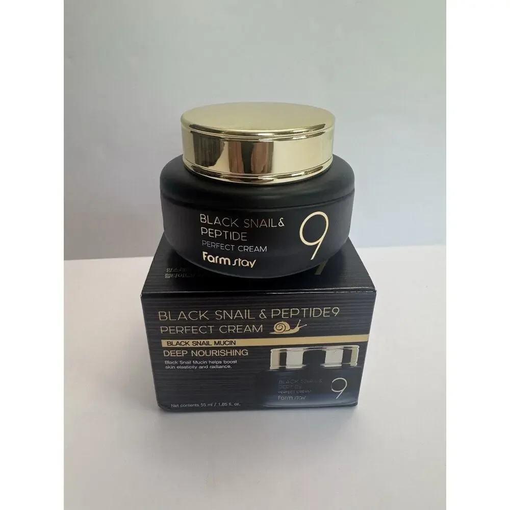 Farmstay Black Snail & Peptide 9 Perfect Cream 55ml K-Beauty New